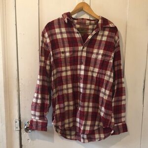 Outdoor life plaid button up shirt